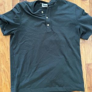 Taylor Stitch: The Short Sleeve Heavy Bag Henley In Cypress (XL)